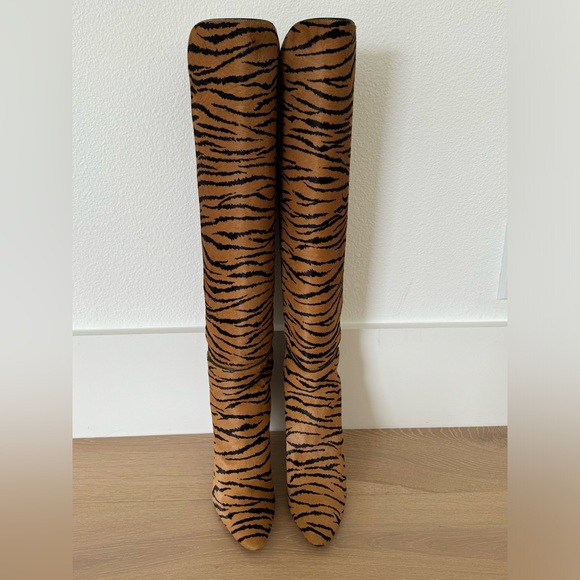 AQUAZURRA/Claudia Schiffer Leopard Boots 39 - Picture 4 of 10